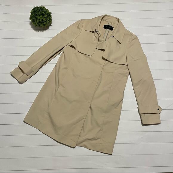 Ann Taylor Jackets & Blazers - Ann Taylor Tan Beige Cream Spring Trench Coat Women’s Size Small